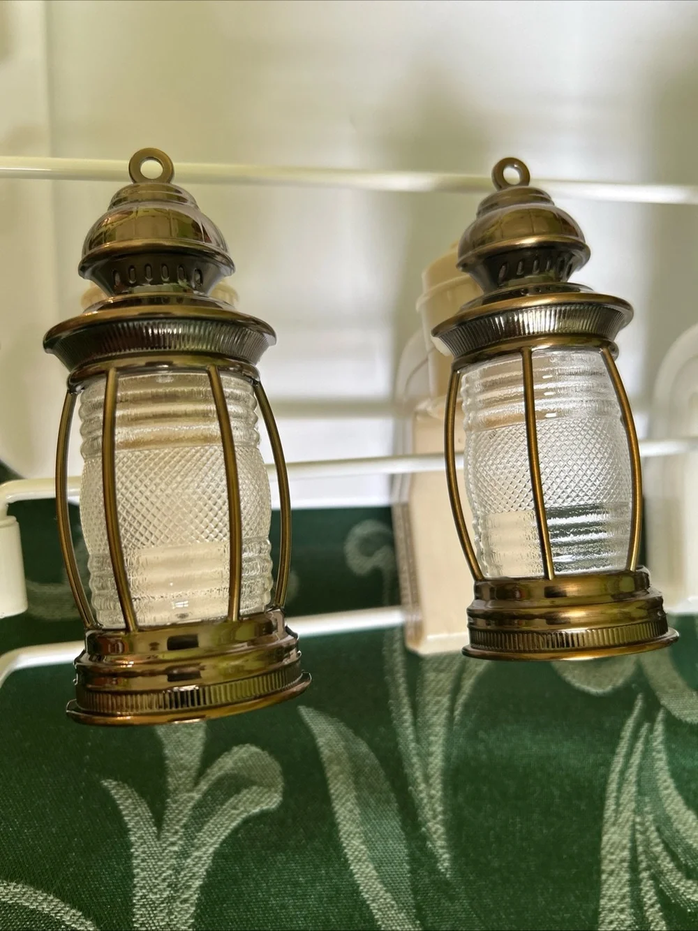 Lot of 4 Bath & Body Works Wallflower plug-ins Bronze Lantern nightlights